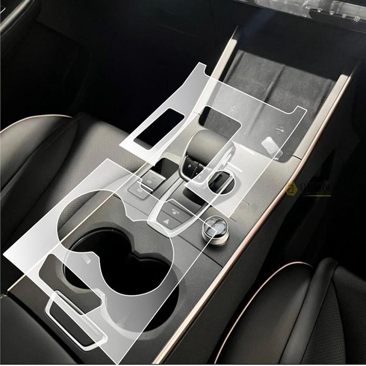 Chery Omoda 5 Vites Etrafı Ve Orta Konsol Uyumlu Mat Tpu Koruyucu 2 Li Set 2023