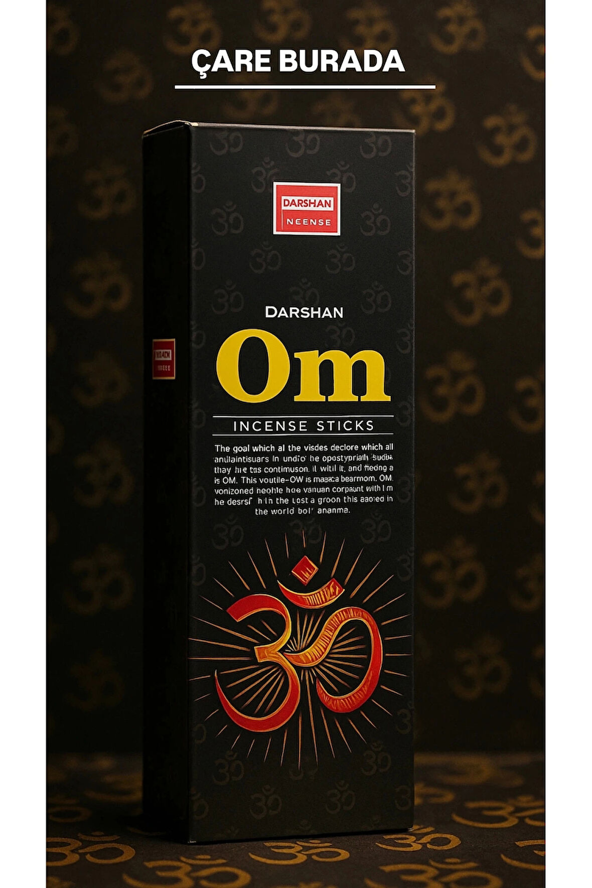 Darshan Incense - Om 20'li Çubuk Tütsü (Meditasyon & Odaklanma & Maneviyat)