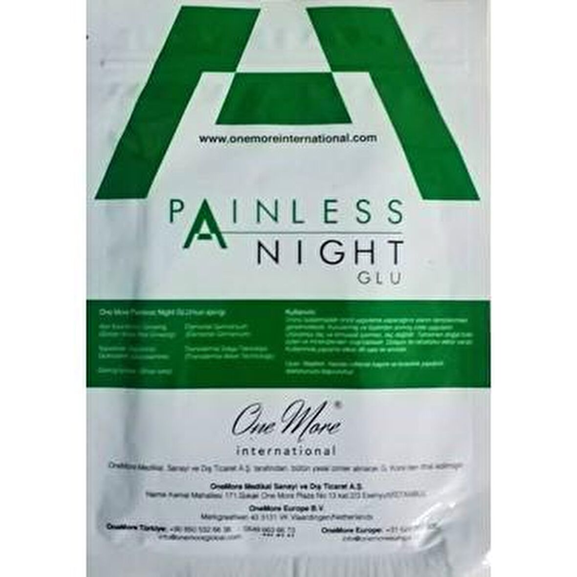 One more international Painless Night Glu 25'li Sağlık Destek Bandı