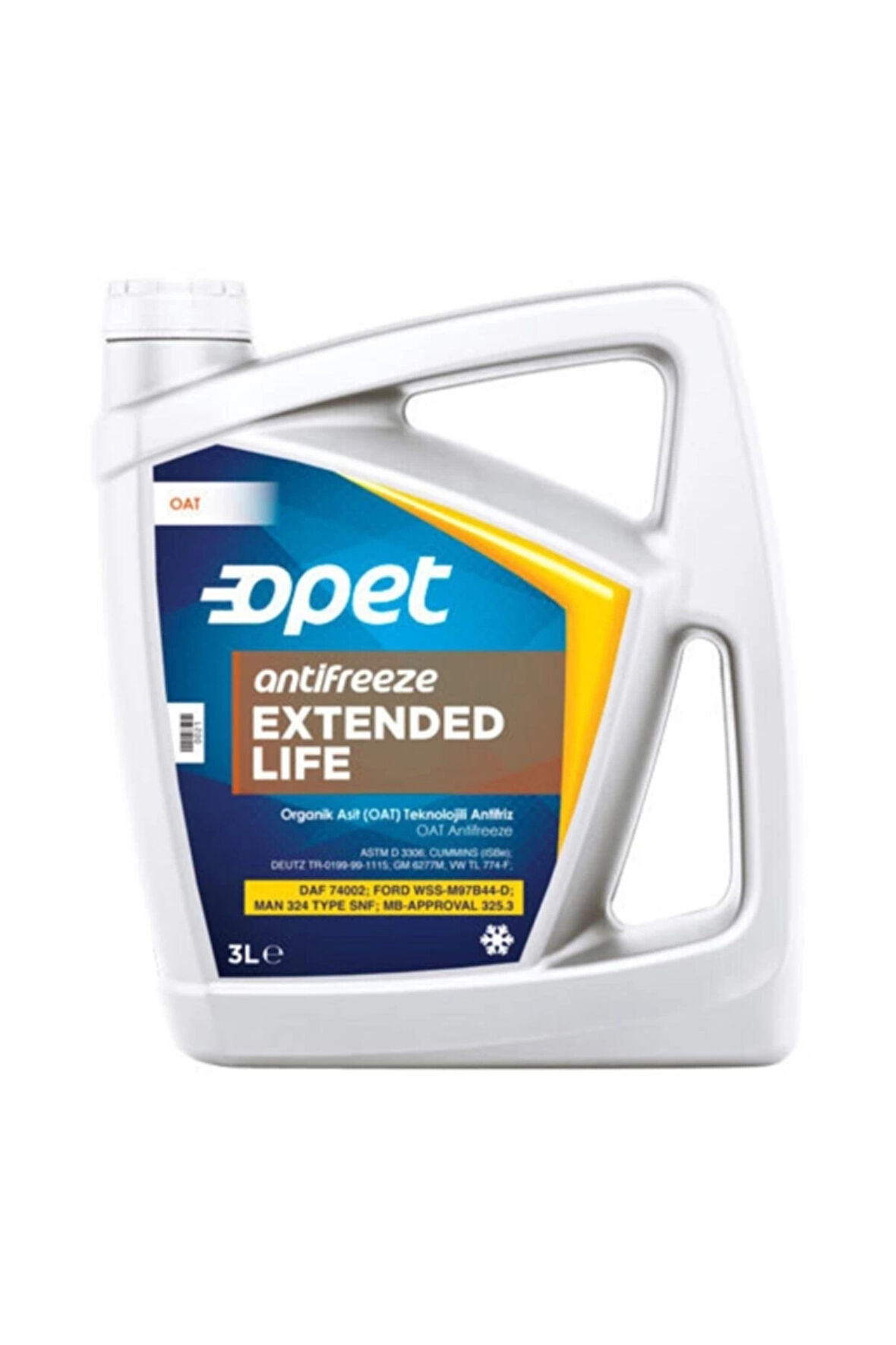 Opet Extended Life Antifriz 3 Litre Kırmızı