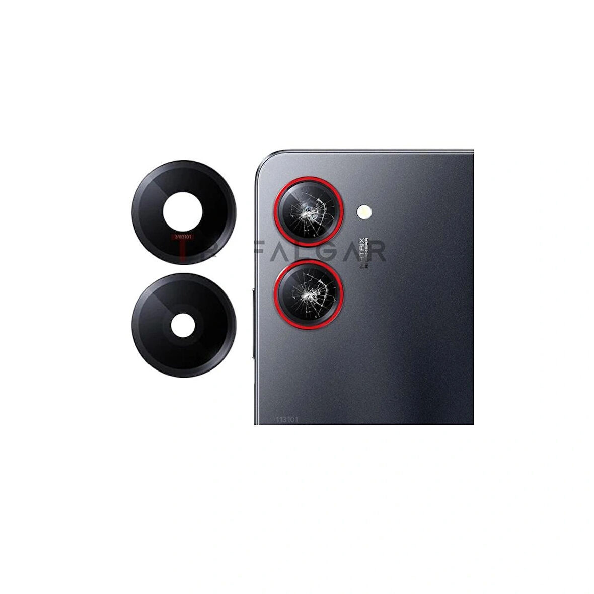 Realme 10 Pro 5G İle Uyumlu Kamera Camı 