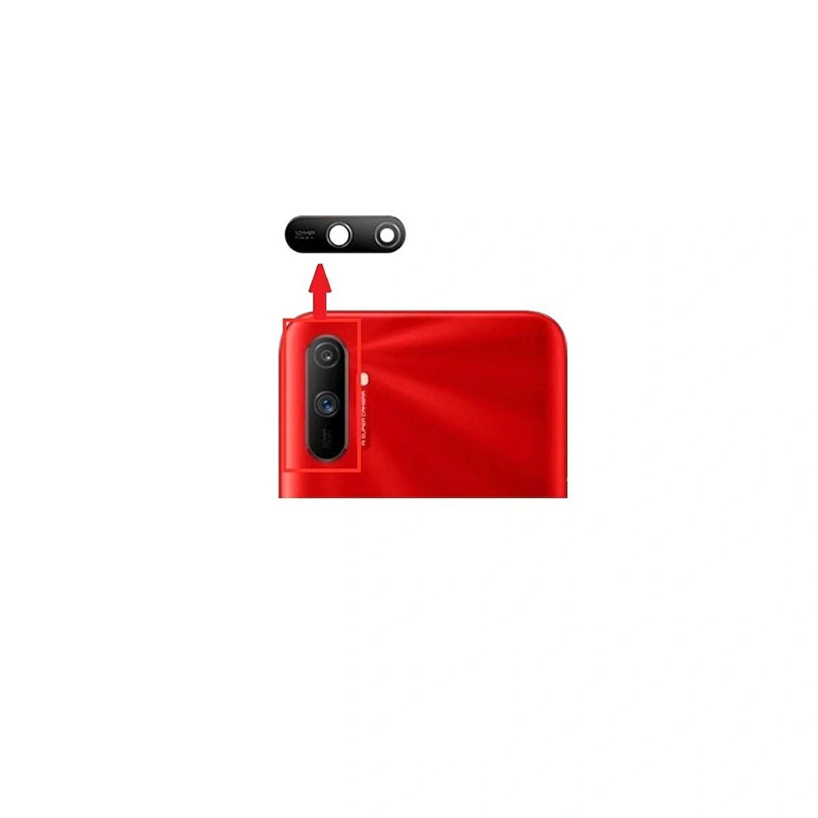 Realme C3i İle Uyumlu Kamera Camı 