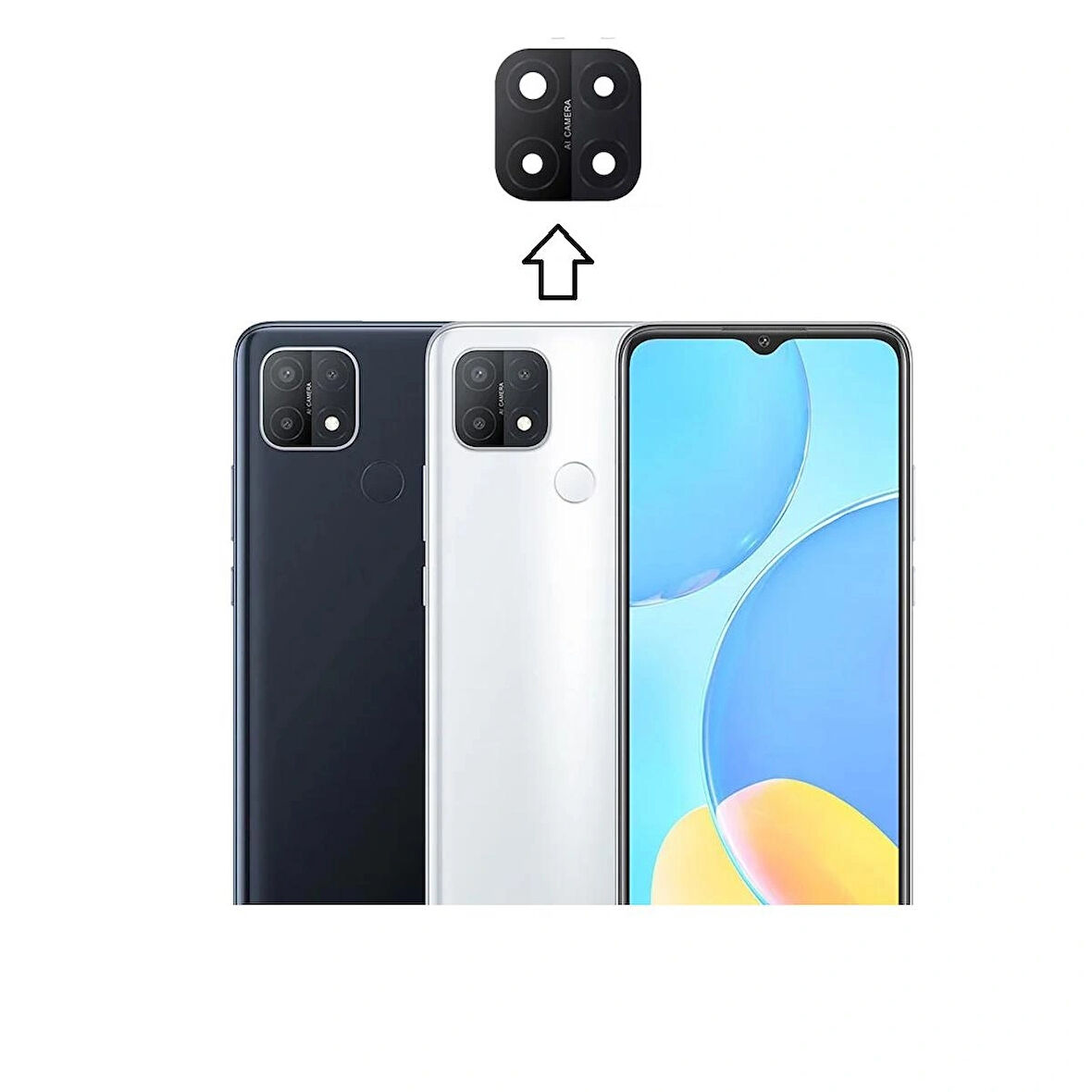 Oppo A15S İle Uyumlu Kamera Camı 
