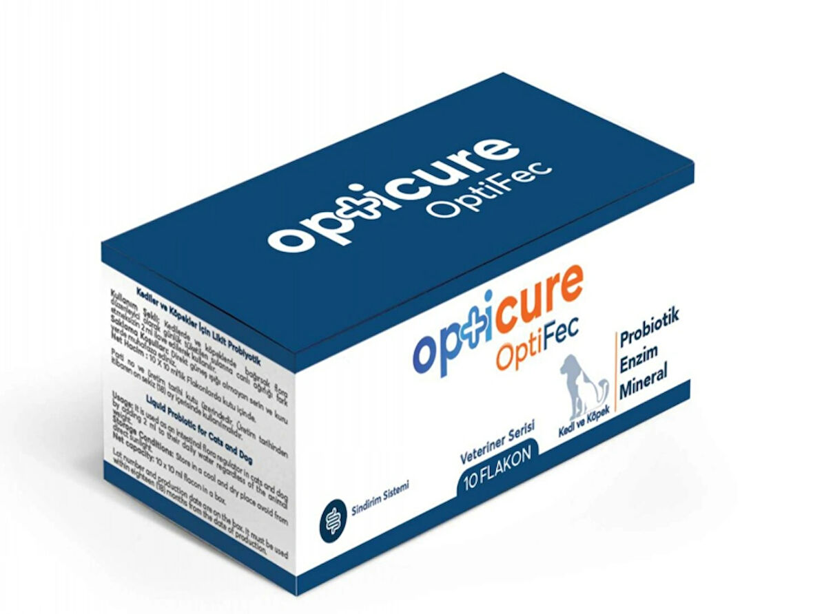 Opticure Opitfec Demir Takviye Vitamin 10 x 10 ml (Kedi-Köpek Için)