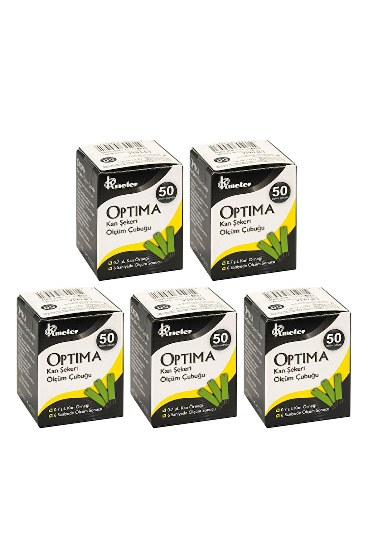 Şeker Ölçüm Strip 50'li X 5 Paket 250 Adet