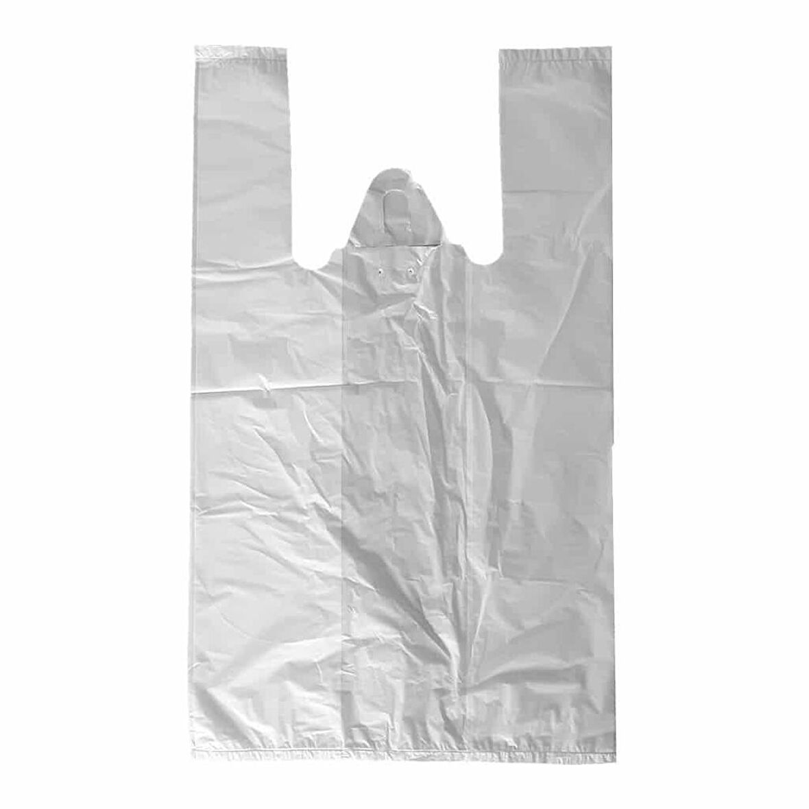 Ordinary Beyaz Market Poşeti Torbası - Hışır Atlet Poşet - Orta Boy - 26 x 50 Cm. - 5 Kg.