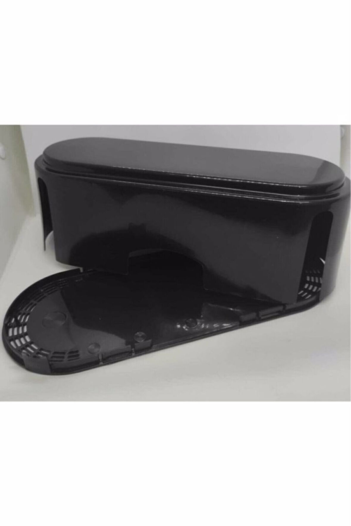 Siyah Kablo Düzenleyici Çoklu Priz Kutusu Kablo Organizer