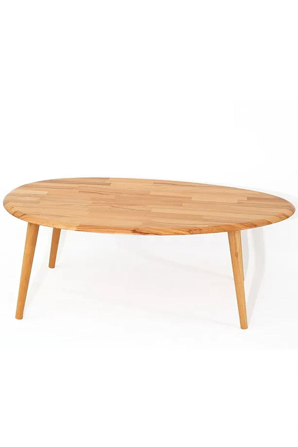 Fawdecor Asimetrik Masif Doğal Ahşap Orta Sehpa ve 2'li/3'lü Zigon Sehpa Set, Modern Masif Sehpa, Orta Sehpa