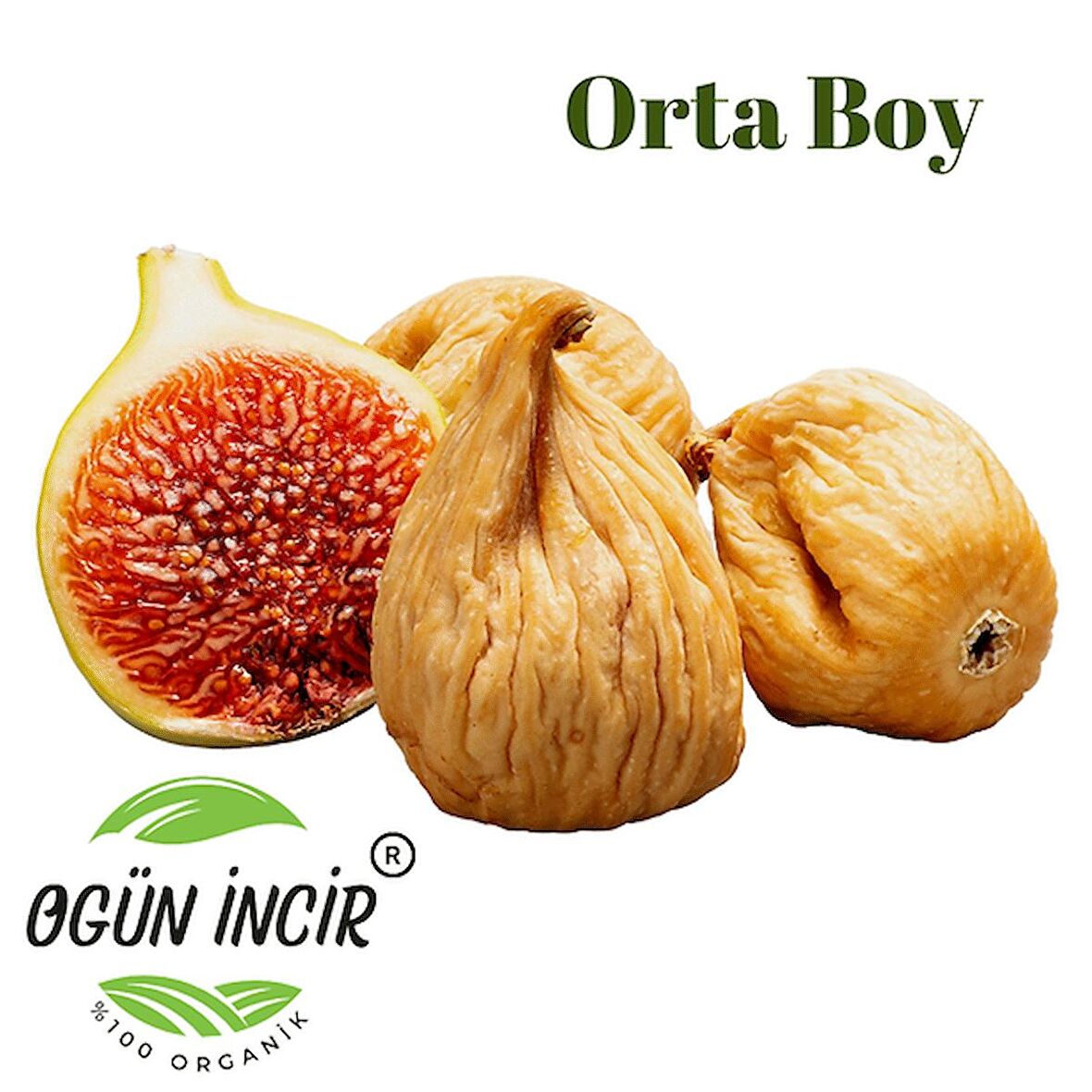 Kuru İncir Orta Boy 1 Kg 44-55 Kalibre