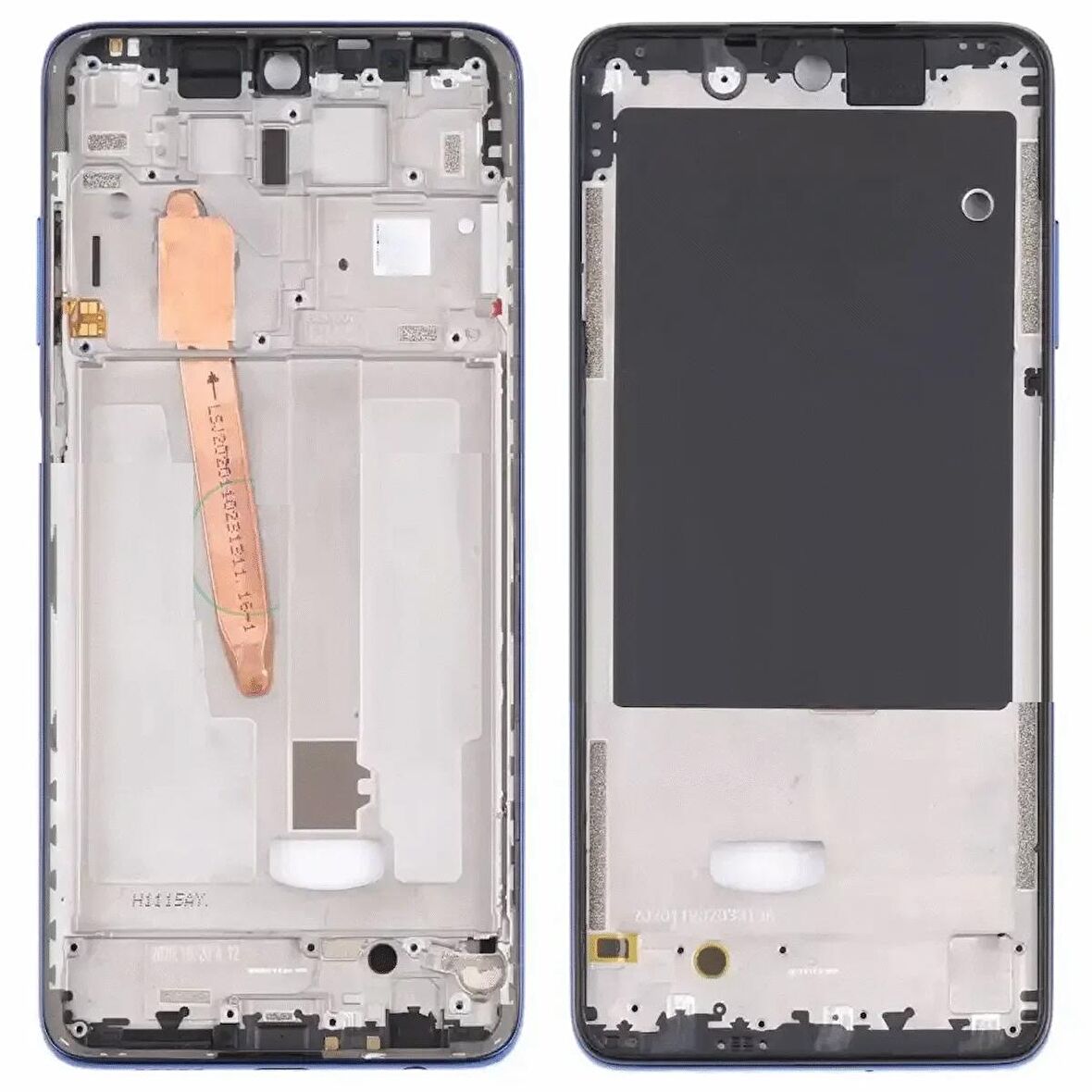 Xiaomi Poco X3 Pro İle Uyumlu Orta Kasa Ekran Çıtası Mavi