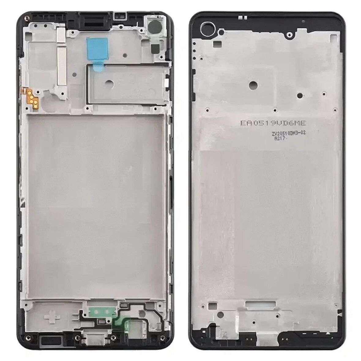 Samsung Galaxy A21S A217F İle Uyumlu Orta Kasa Ekran Çıtası Siyah