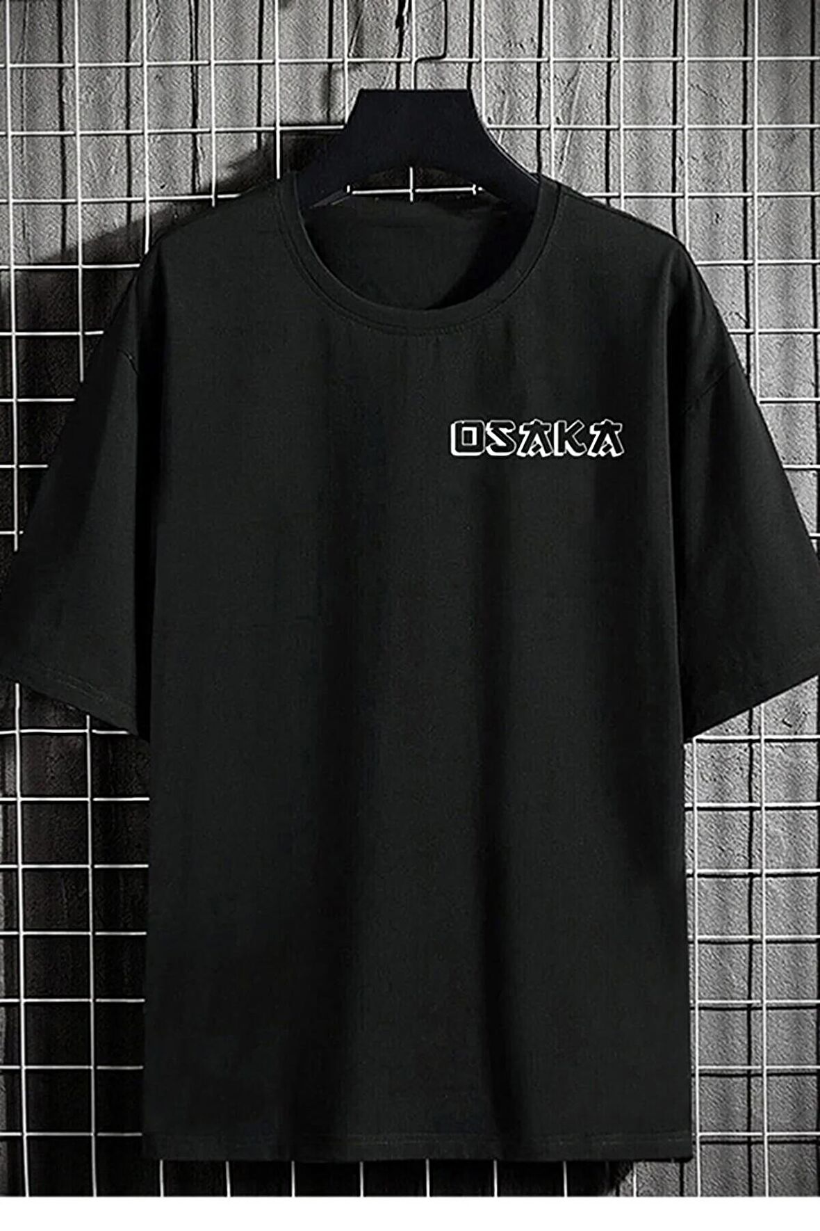 Unisex Osaka Japan Baskılı Oversize Tshirt