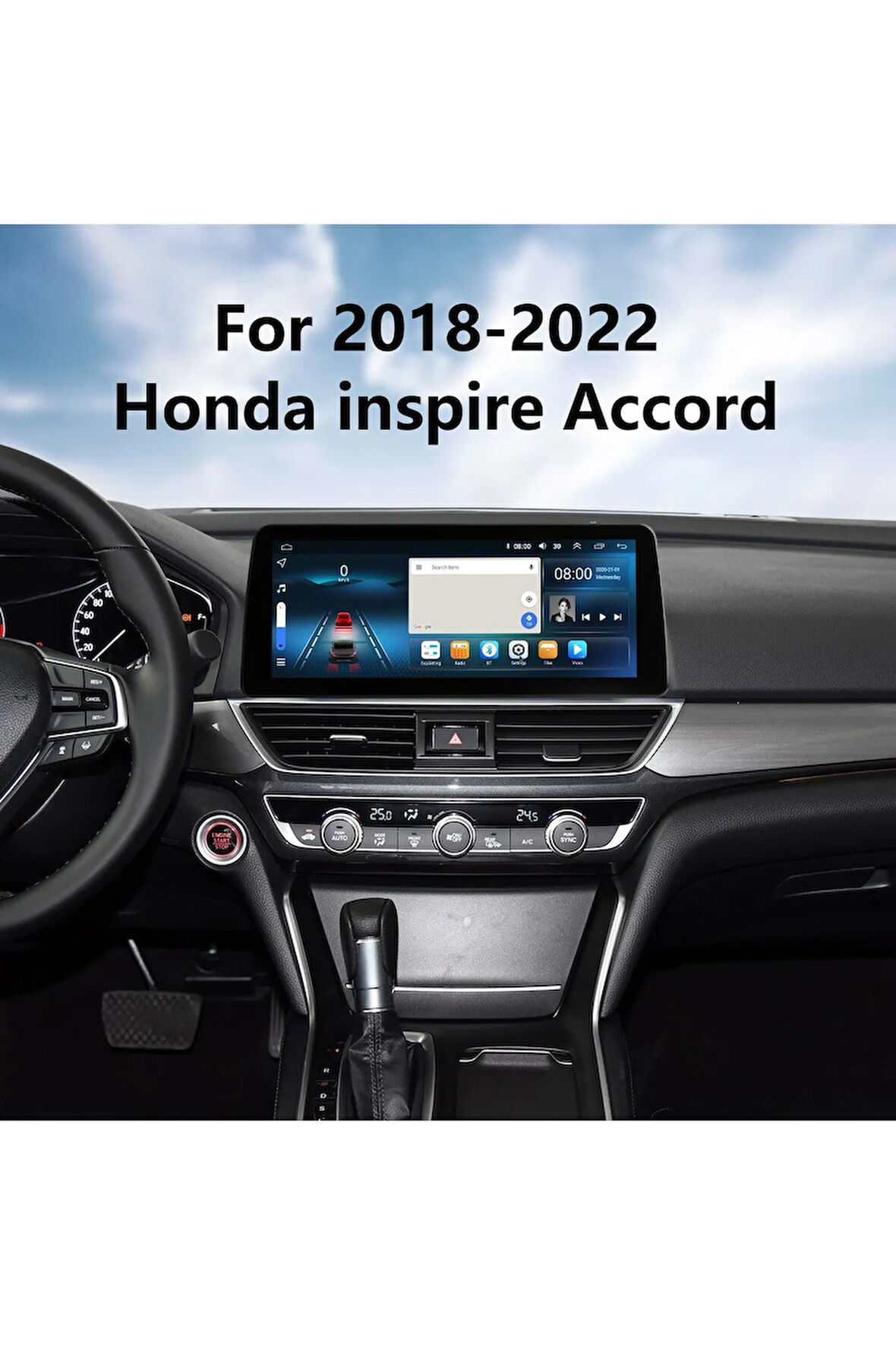 Accord 10 2018-2022 Android Auto Carplay Navigasyon Multimedya Sistemi