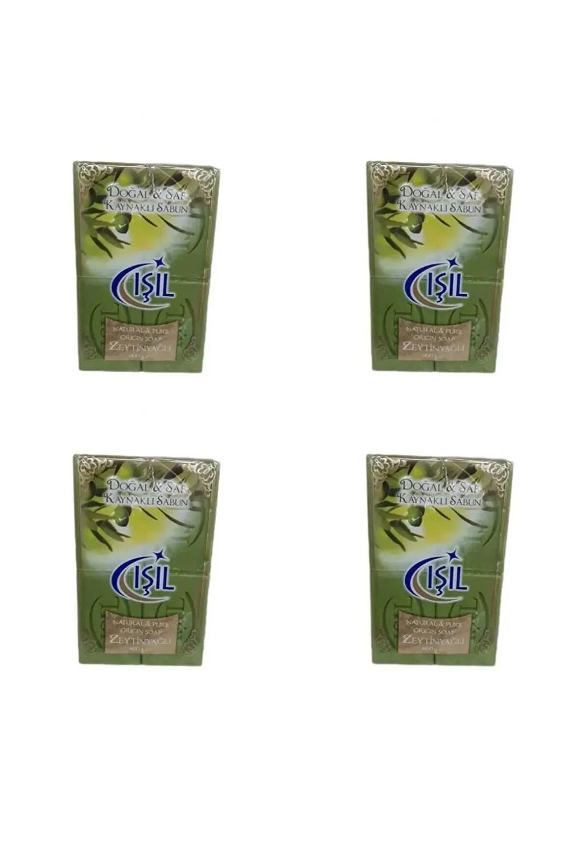 Işıl Doğal Saf Kaynaklı Katı Sabun Zeytinyağlı 4x200gr (4 PAKET)