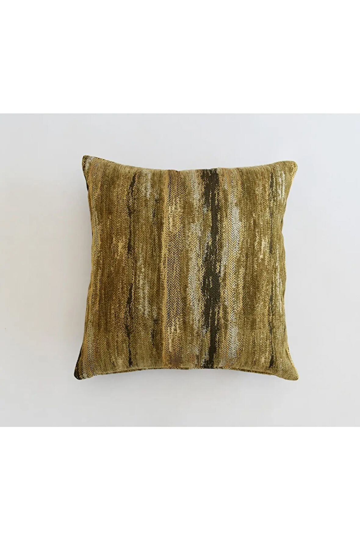 Etnik Desenli Dekoratif Yastık Kılıfı Çift Taraflı Şönil Dokuma Gizli Fermuarlı Kırlent Kılıfı