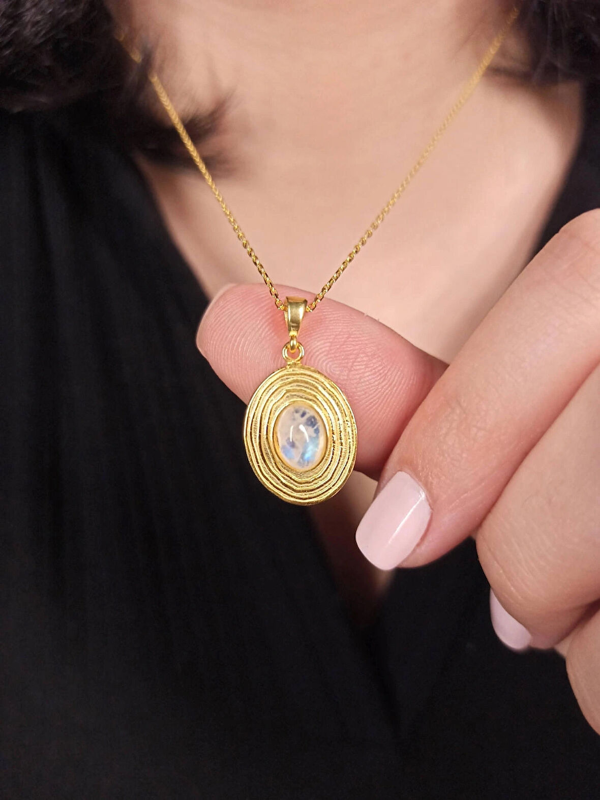 Gümüş Aytaşı Kolye ,Altın Kaplama Kolye , Astroloji ve Gökyüzü Temalı Kolye,  Kadınlar İçin Hediye