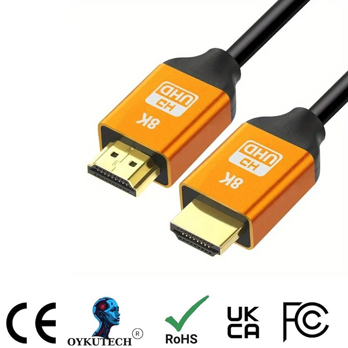 Oykutech HDMI 2.1 Kablo – 3 Metre, 8K Çözünürlük ve Yüksek Performans