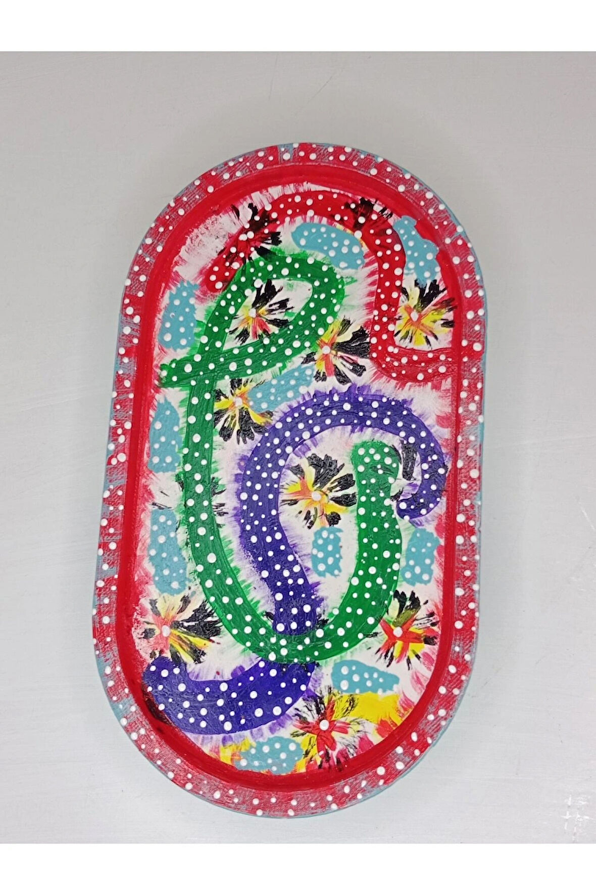 Özel Tasarım Dekoratif Sunumluk Tepsi Takı Tabağı