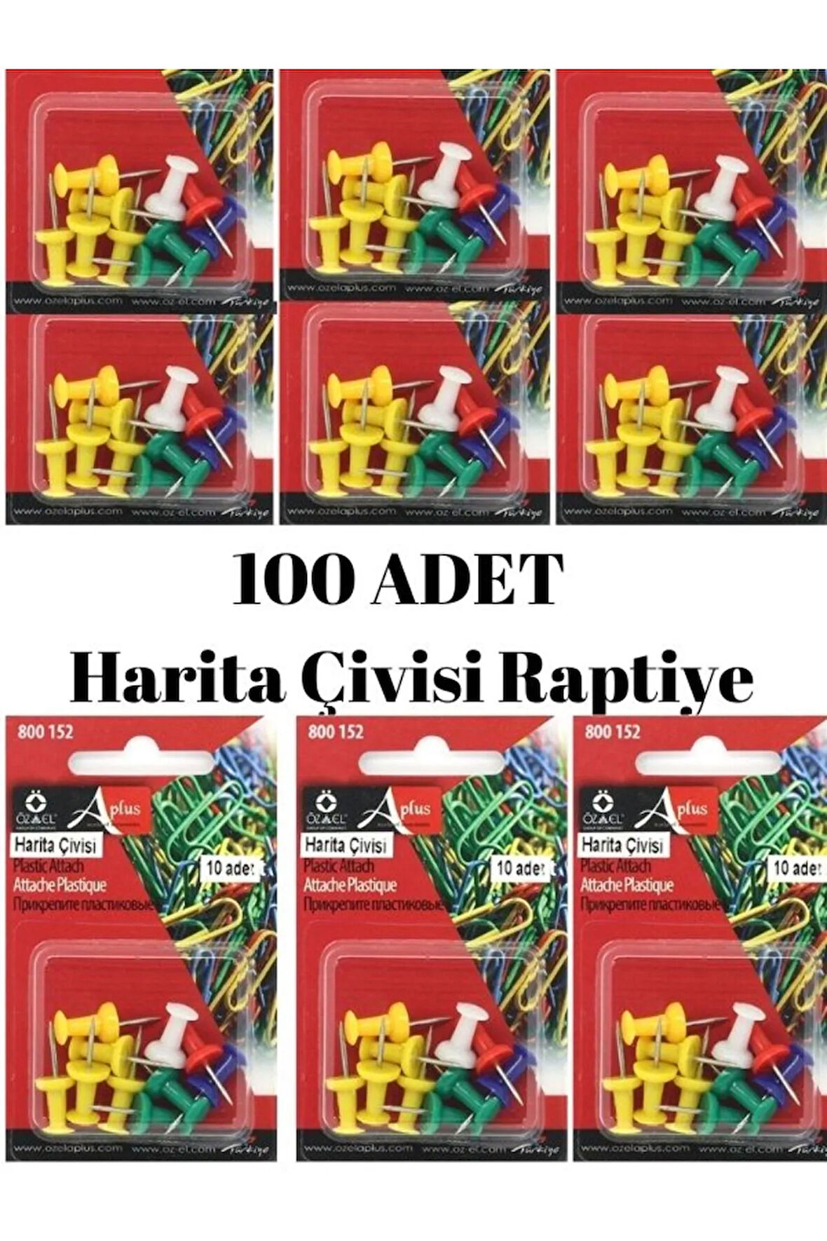 Harita Çivisi Raptiye 100 Adet , Pano Çivisi 800 152