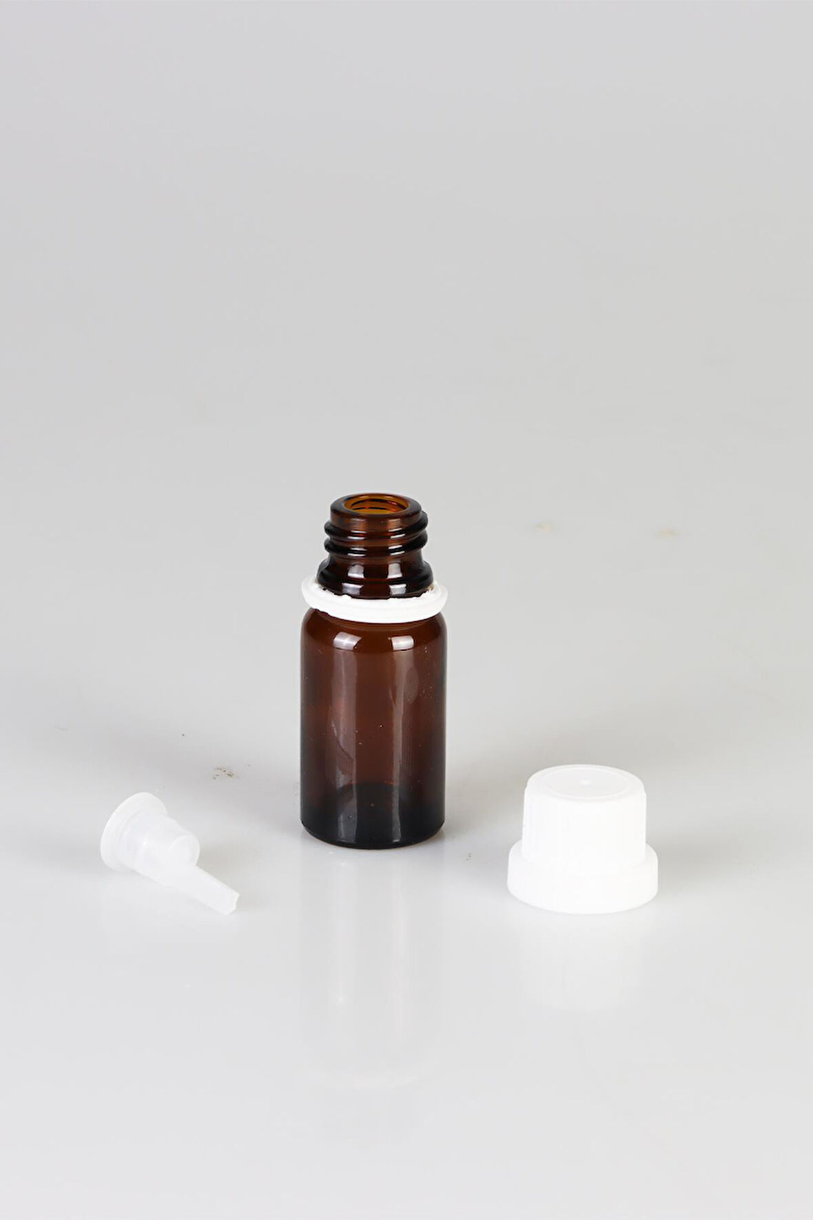 Amber Cam Şişe, İçten Damlalıklı Şişe 10 ml