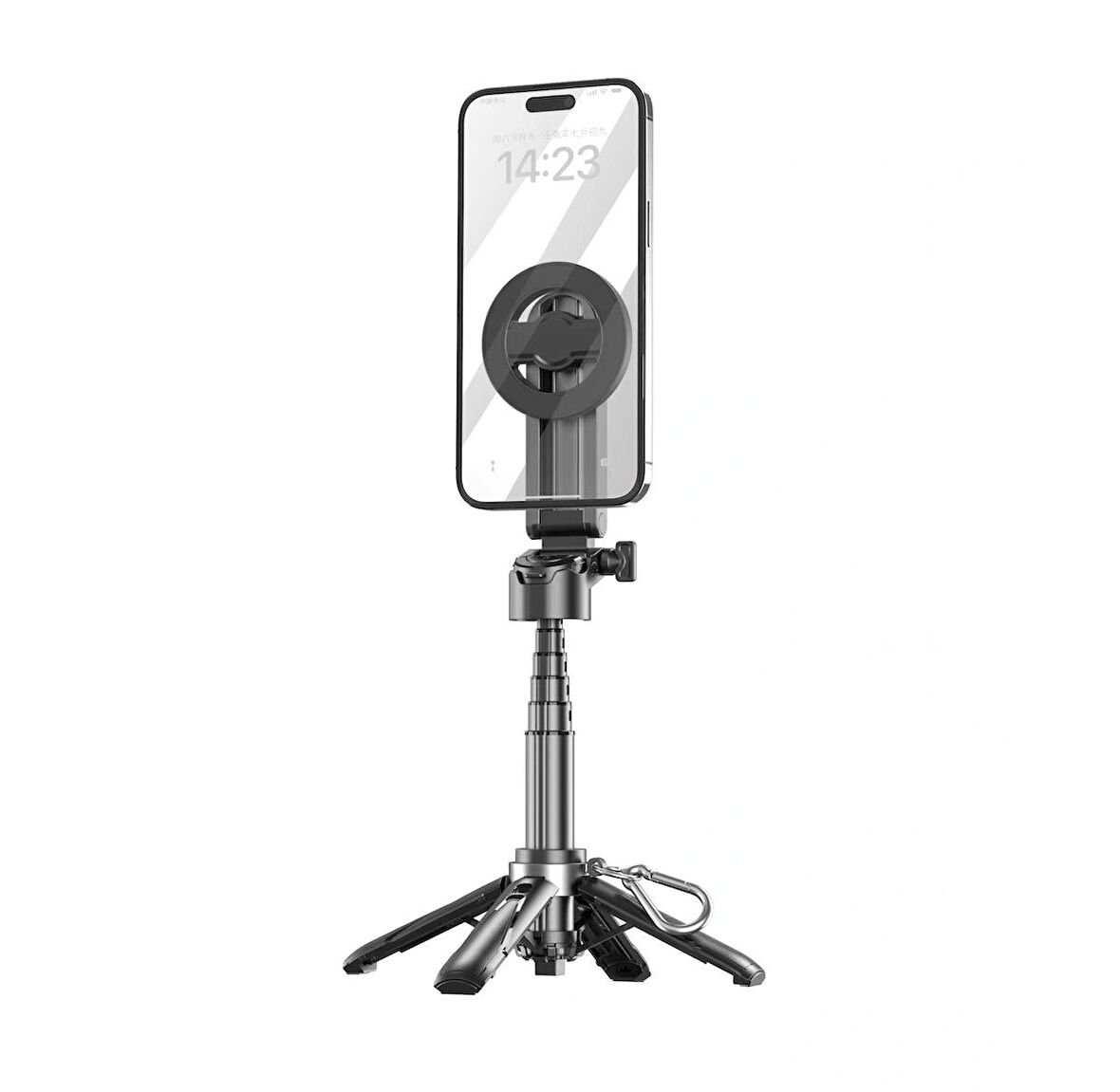 Bluetooth Uzaktan Kumandalı 360° Döner Telefon Tutucu Tripod | Selfie Çubuğu & Masaüstü Stand – 41,5 cm