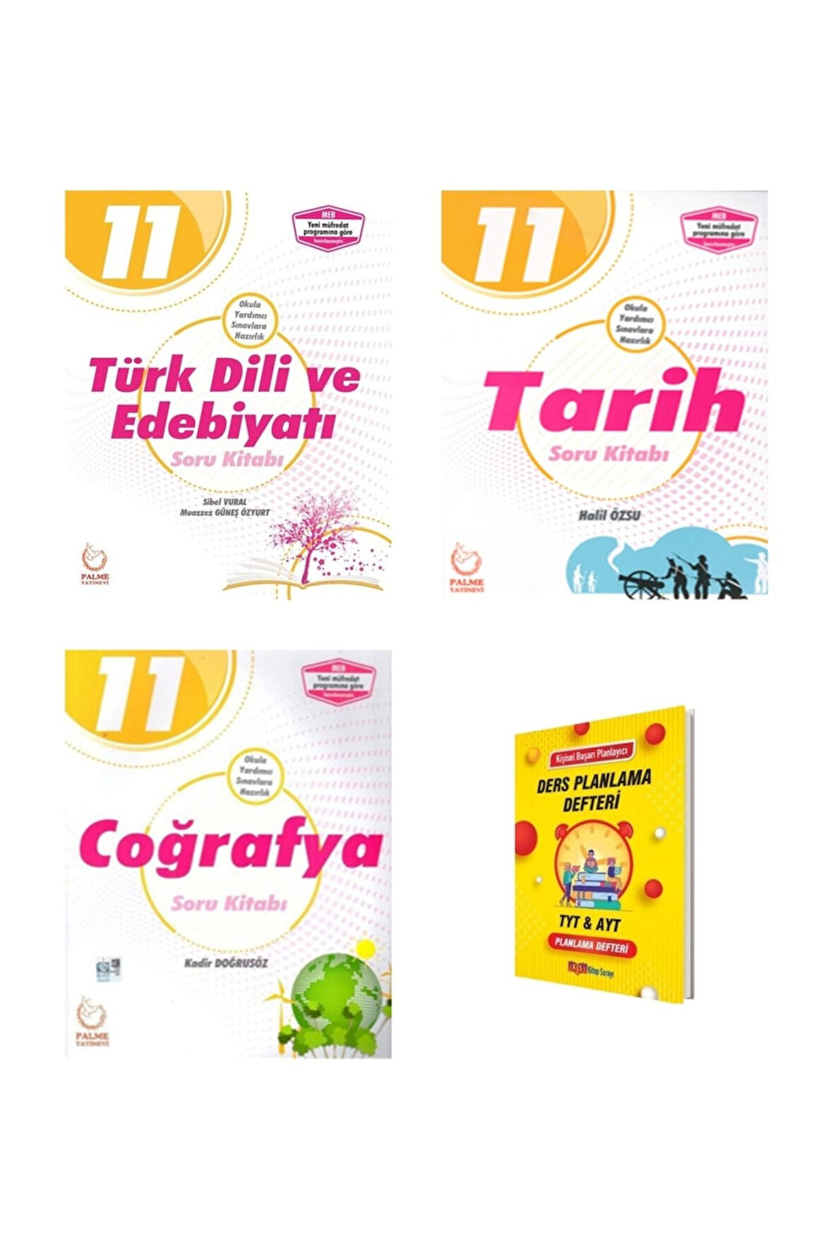 11. Sınıf Türk Dili Edebiyatı Tarih ve Coğrafya 3lü Set Soru Kitabı