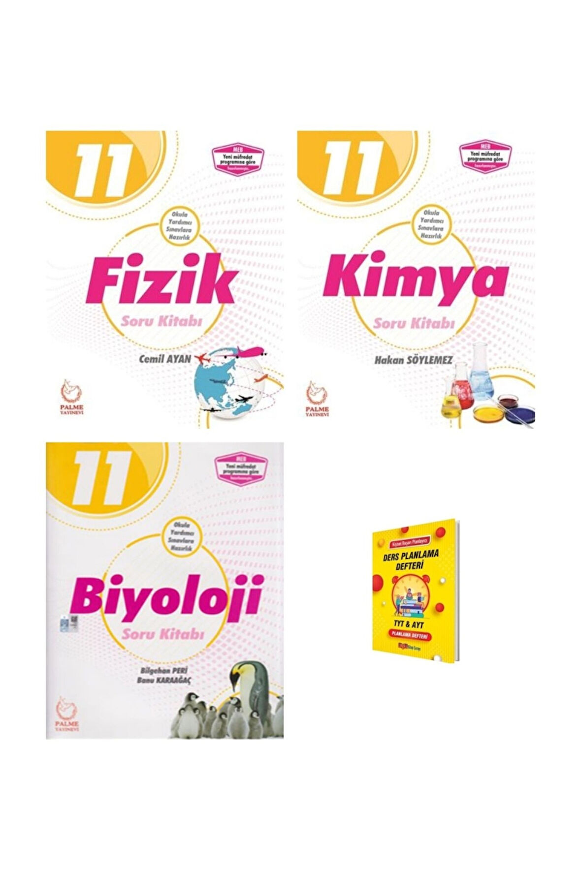 11. Sınıf Fizik Kimya ve Biyoloji Soru Kitabı 3lü Set