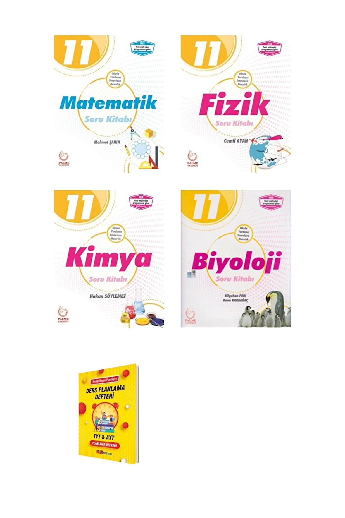 11. Sınıf Matematik Fizik Kimya ve Biyoloji 4lü Set Soru Kitabı