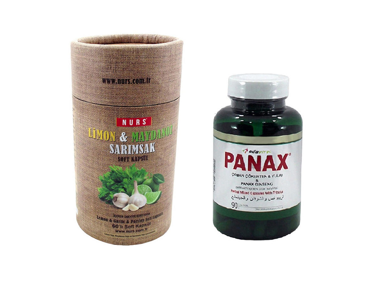 Panax 90 Kapsül & Limon Maydanoz Sarımsak Yağı Soft 60 Kapsül