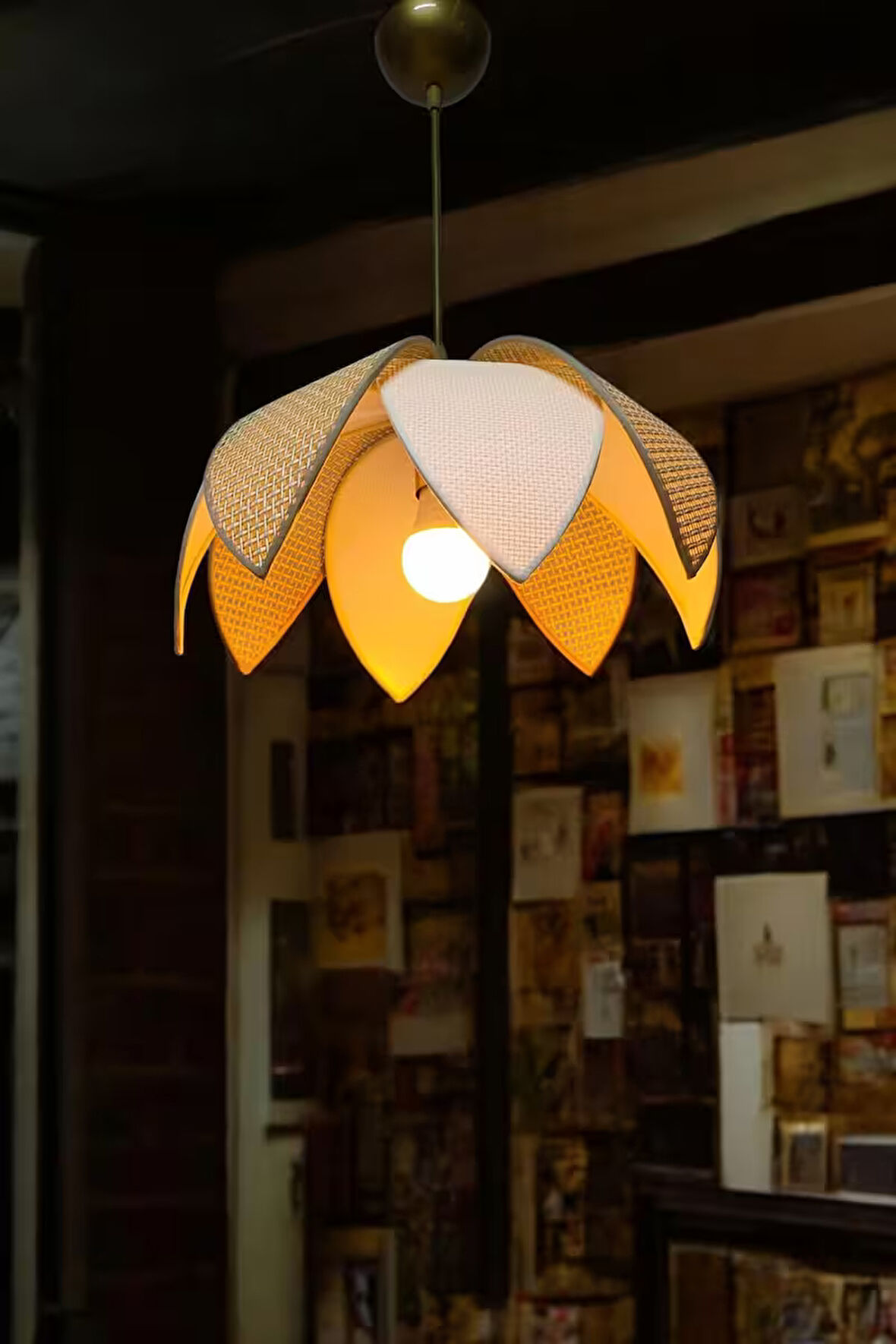 Rattan Pervane Model Sarkıt Avize Salon Oturma Odası Hol Antre Mutfak