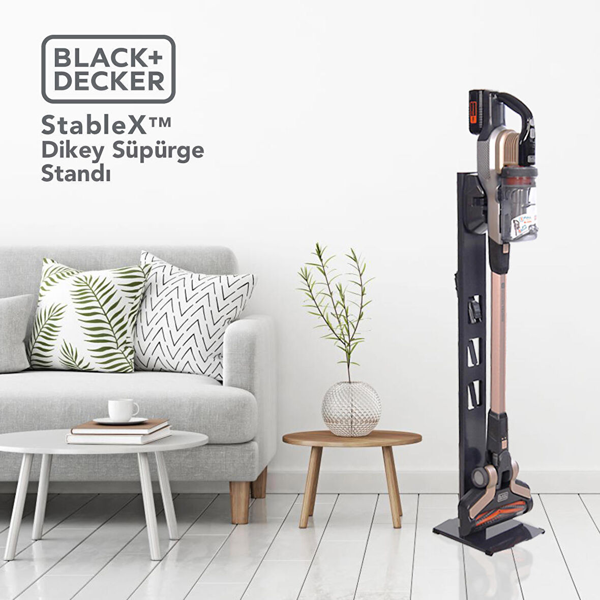 Black+Decker Stable X Dikey Süpürge Standı