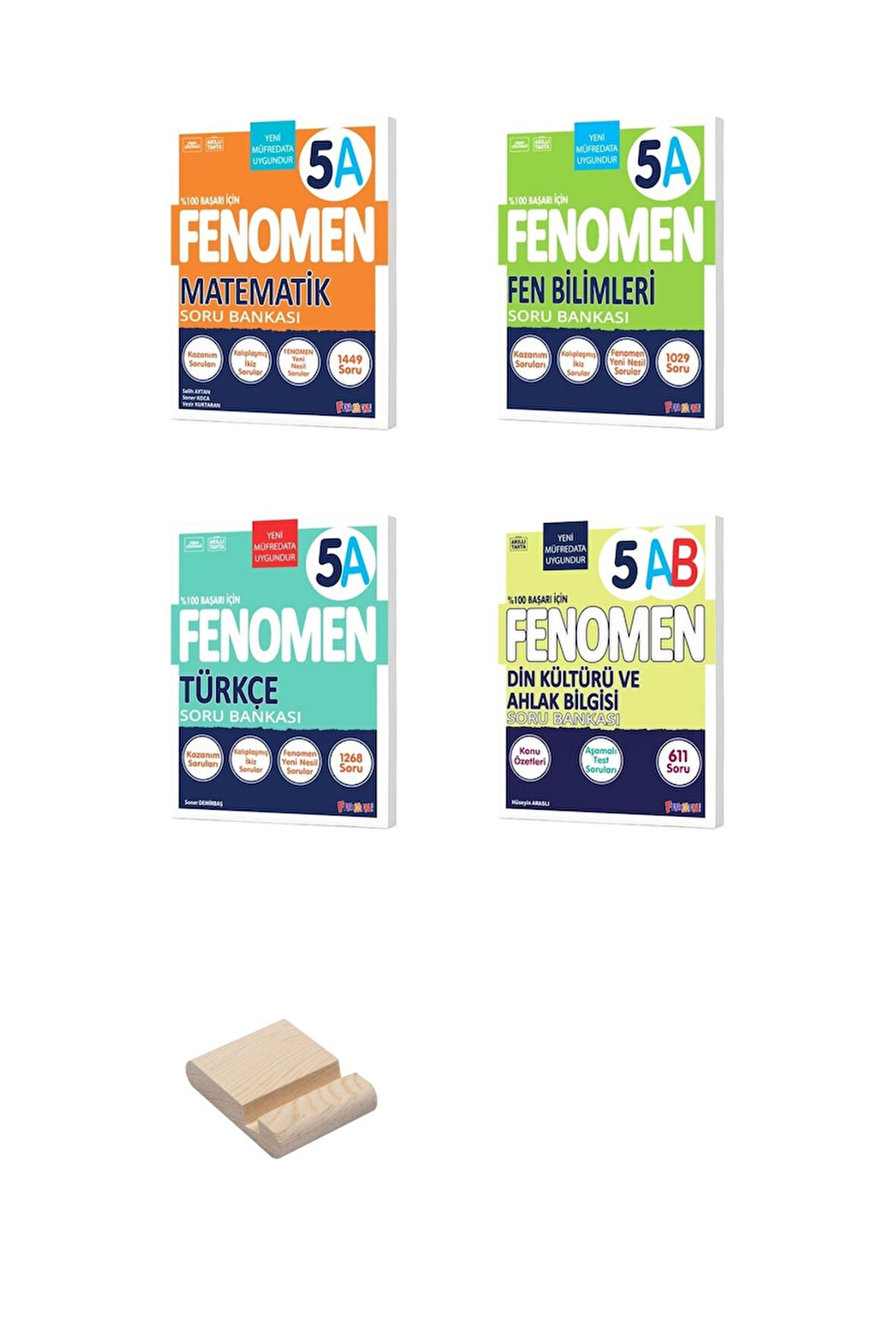 5. Sınıf A Serisi Matematik Fen Türkçe ve Din 4lü Set Soru Bankaları