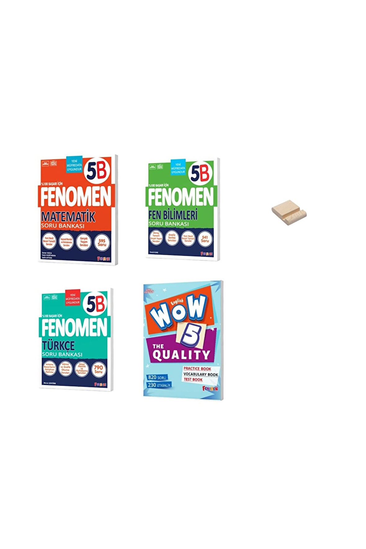 5. Sınıf B Serisi Matematik Fen Türkçe ve İngilizce 4lü Set Soru Bankaları