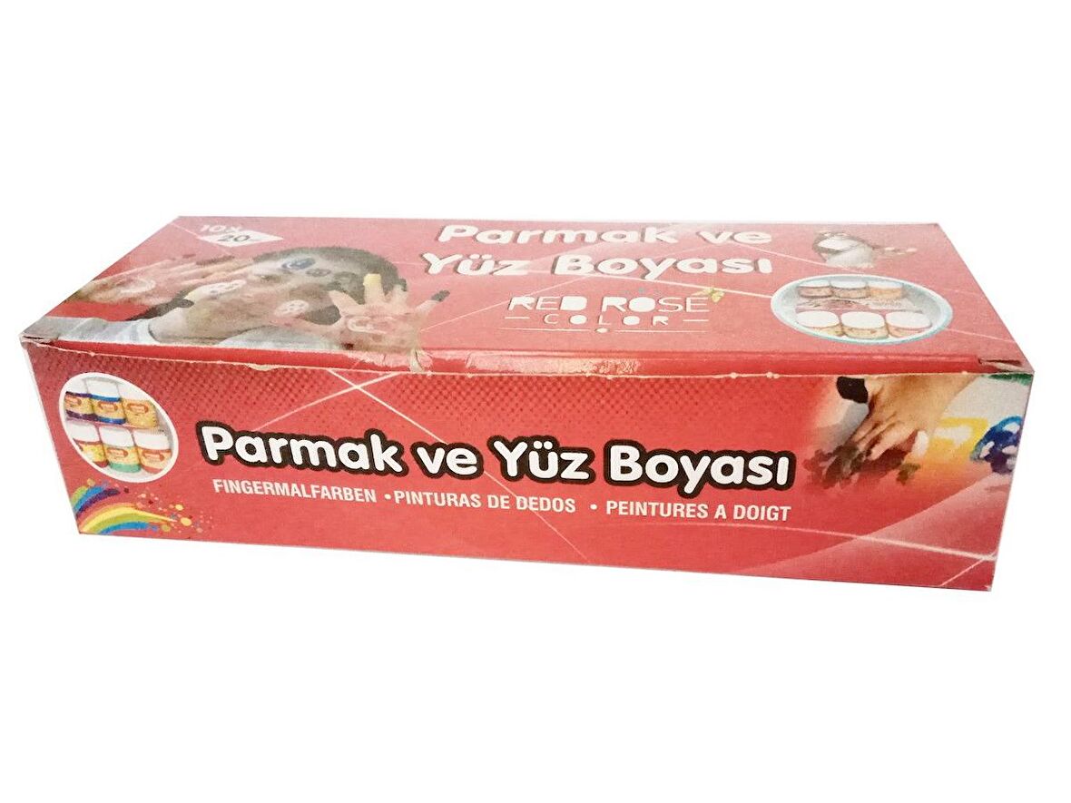 Parmak ve Yüz Boyası 10 Renk Redrose