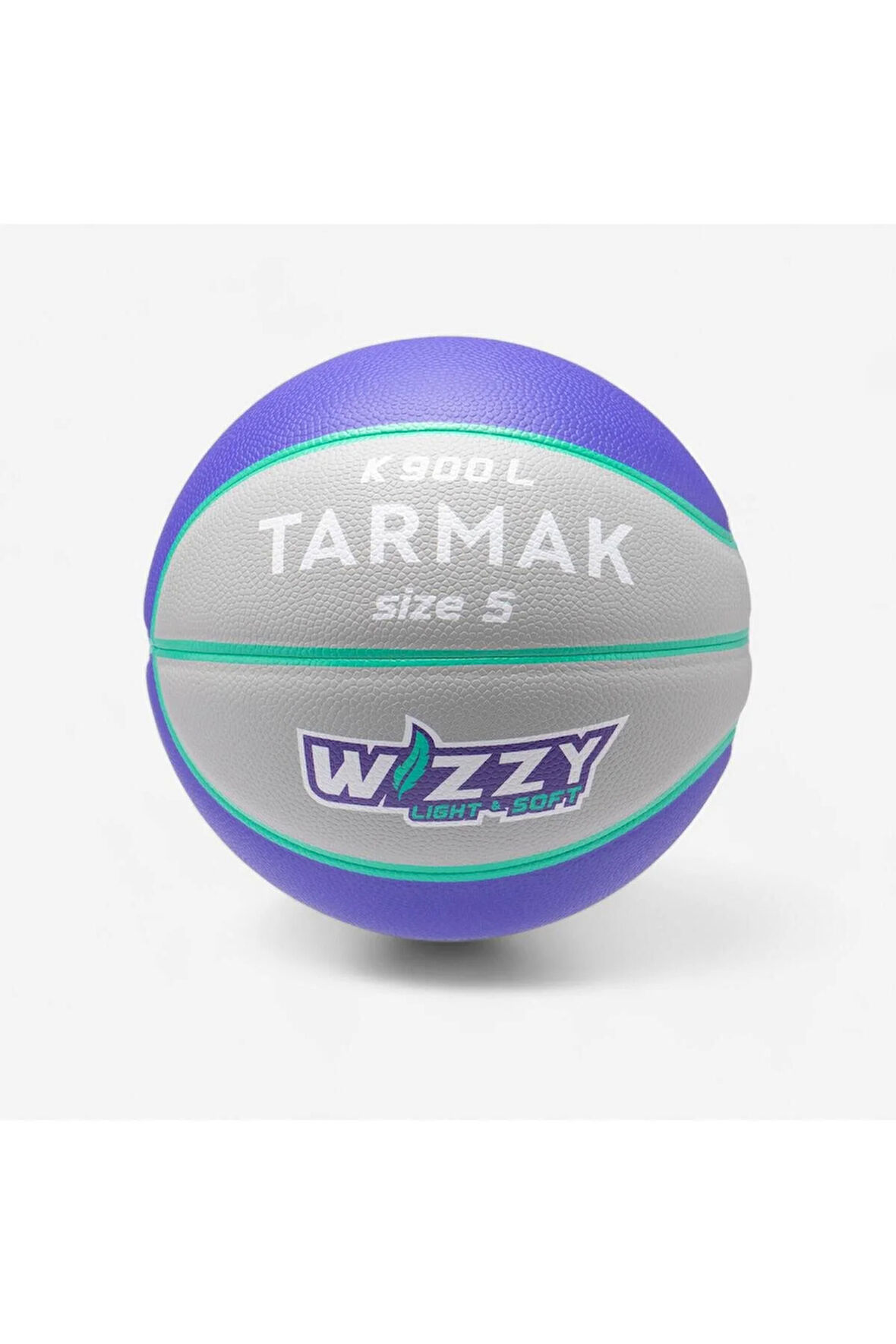 Tarmak Basketbol Topu - 5 Numara - Gri / Mor - K900 Wızzy