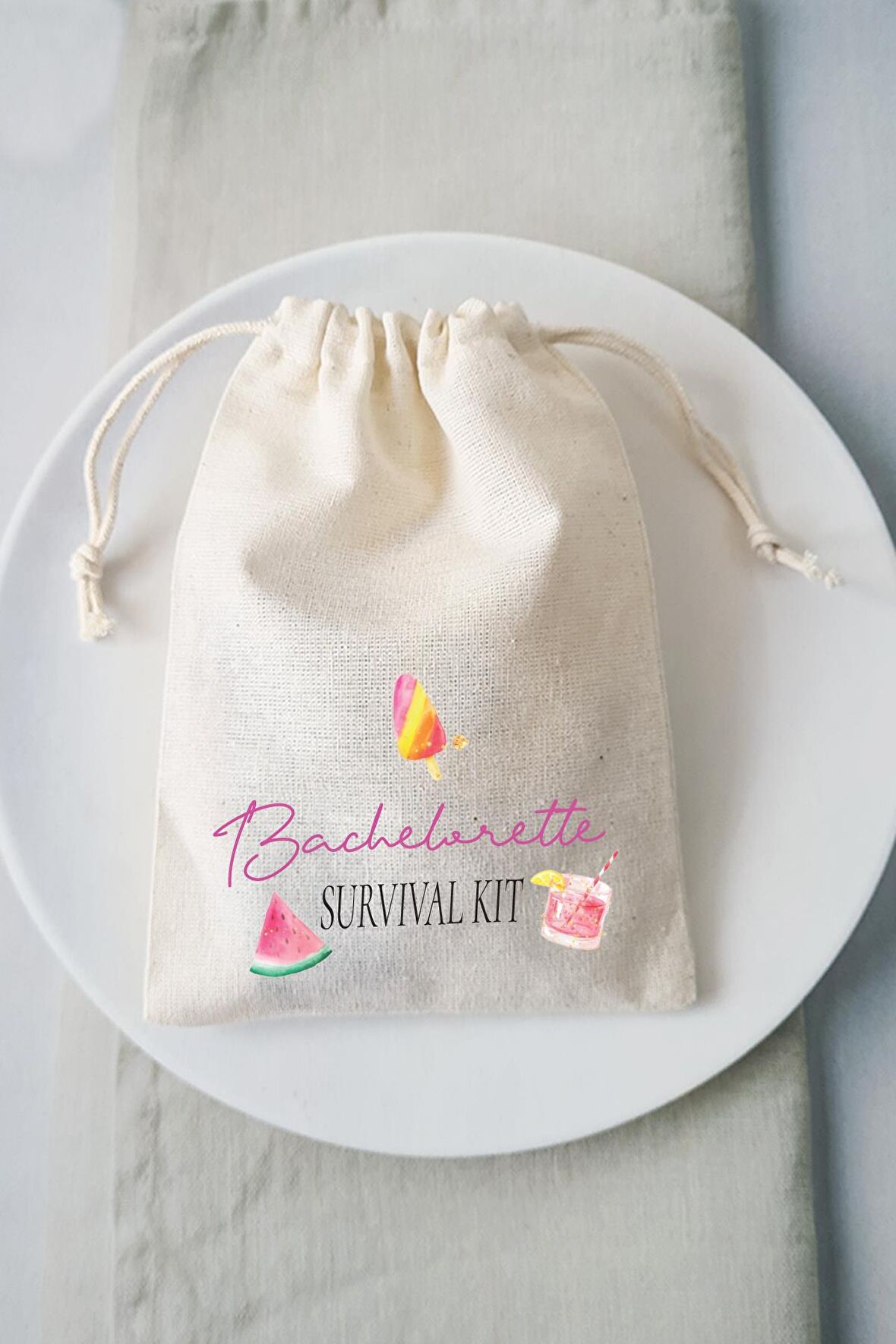 Bachelorette Party  Survival Kit Hangover Kit Kesesi - 10 Adet