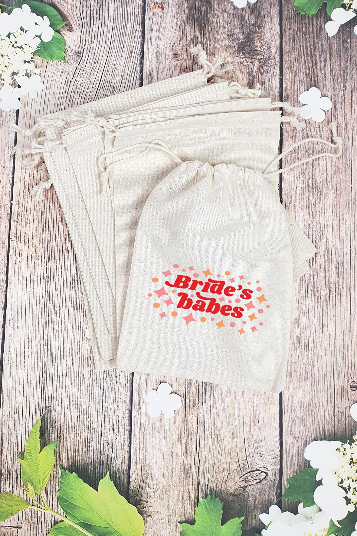 "Brides Babes" Gelin - Nedime Hediye Kesesi - 10 Adet