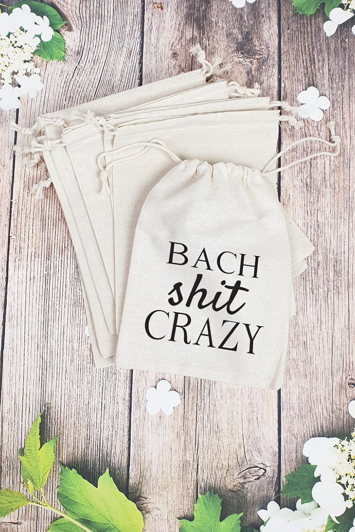 "Bach Shit Crazy" Gelin - Nedime Hediye Kesesi - 10 Adet