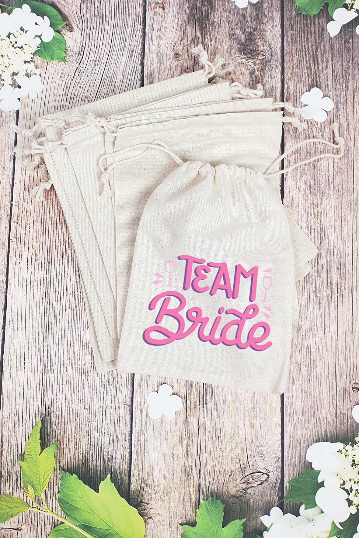 Team Bride Gelin - Nedime Hediye Kesesi - 10 Adet