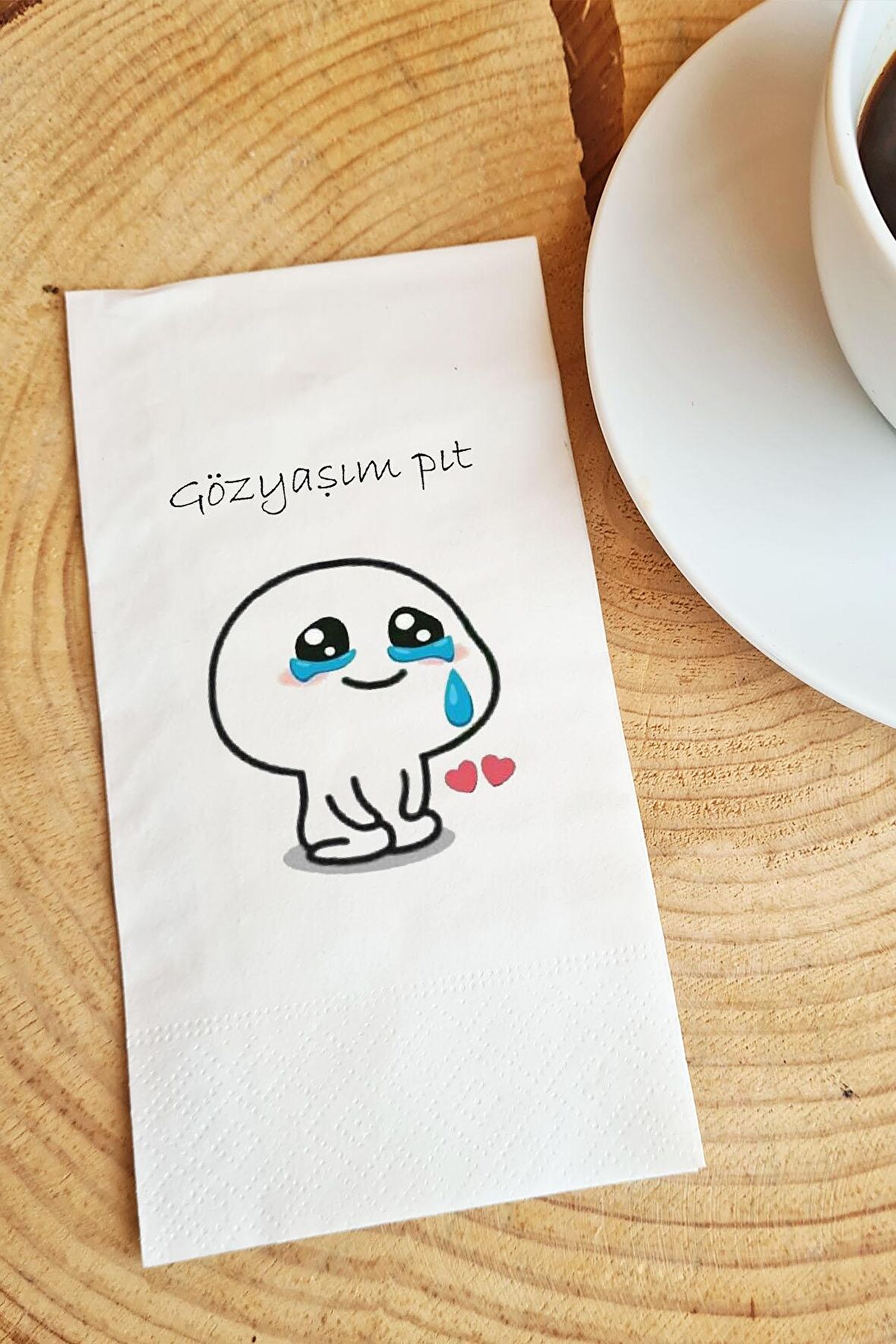 Sunum Peçetesi gözyaşım pıt yazılı kağıt peçete