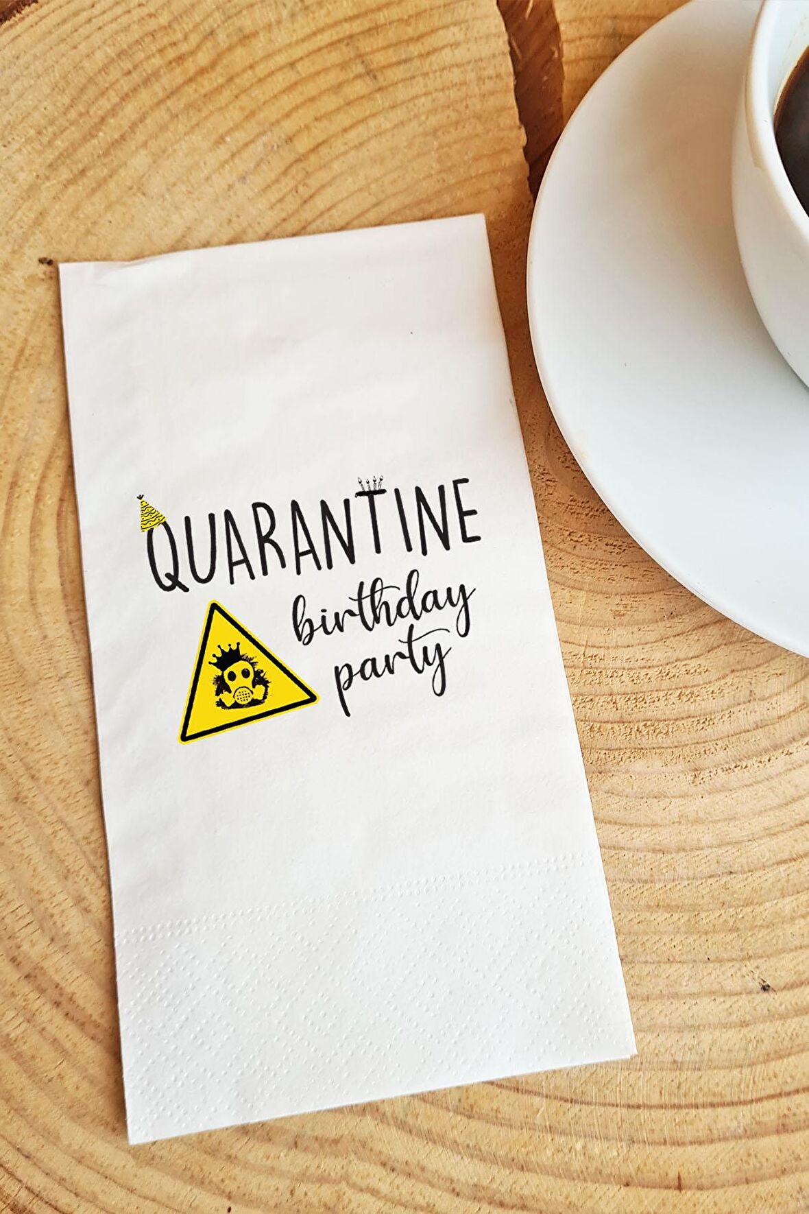 Sunum Peçetesi Quarantina Birthday Party Kağıt Peçete