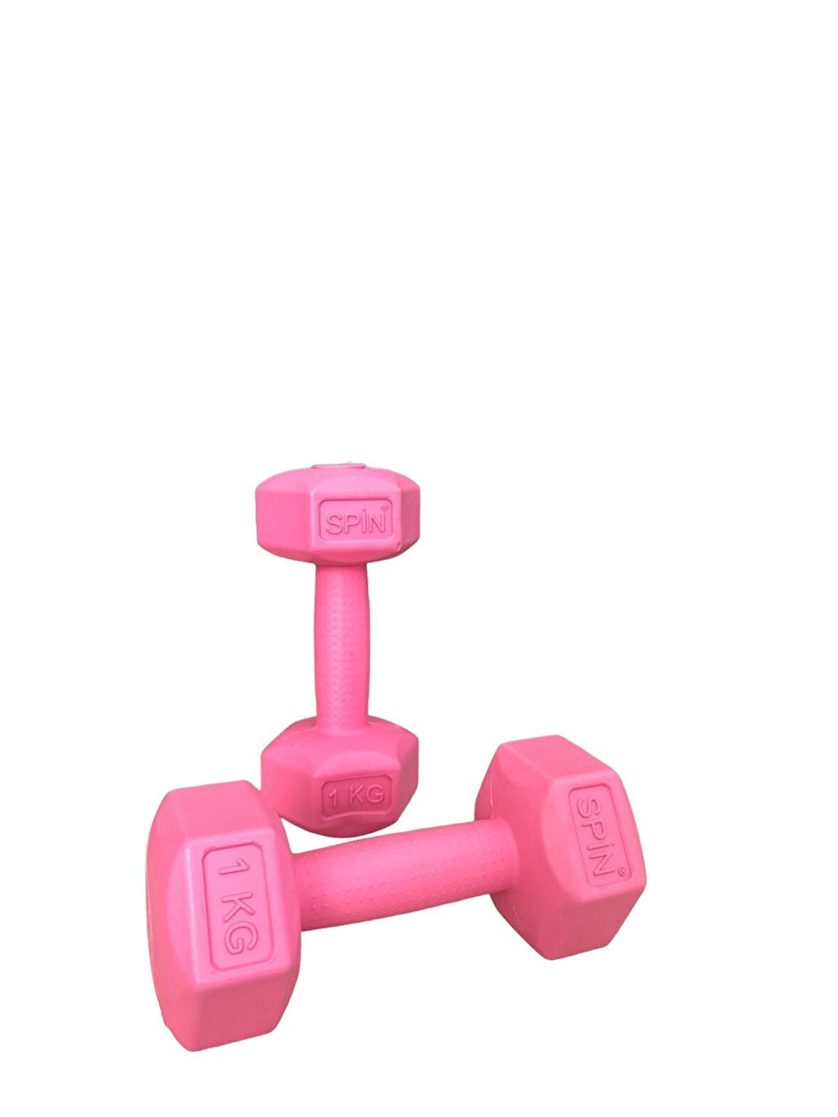 CKSpor  2'Li Dambıl Seti 1 kg X 2 Adet Plastik Dambıl Ağırlık Seti  Köşeli 