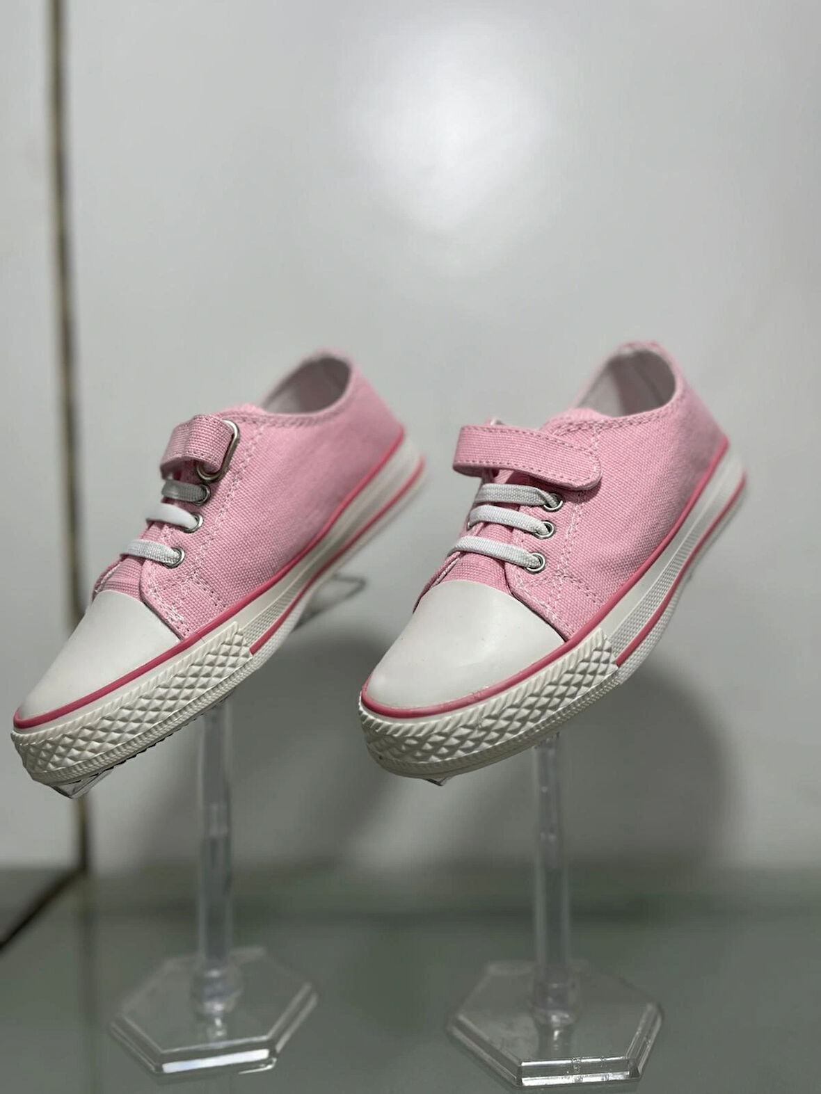  kız çocuk günlük rahat pembe cırtlı ayakkabı
