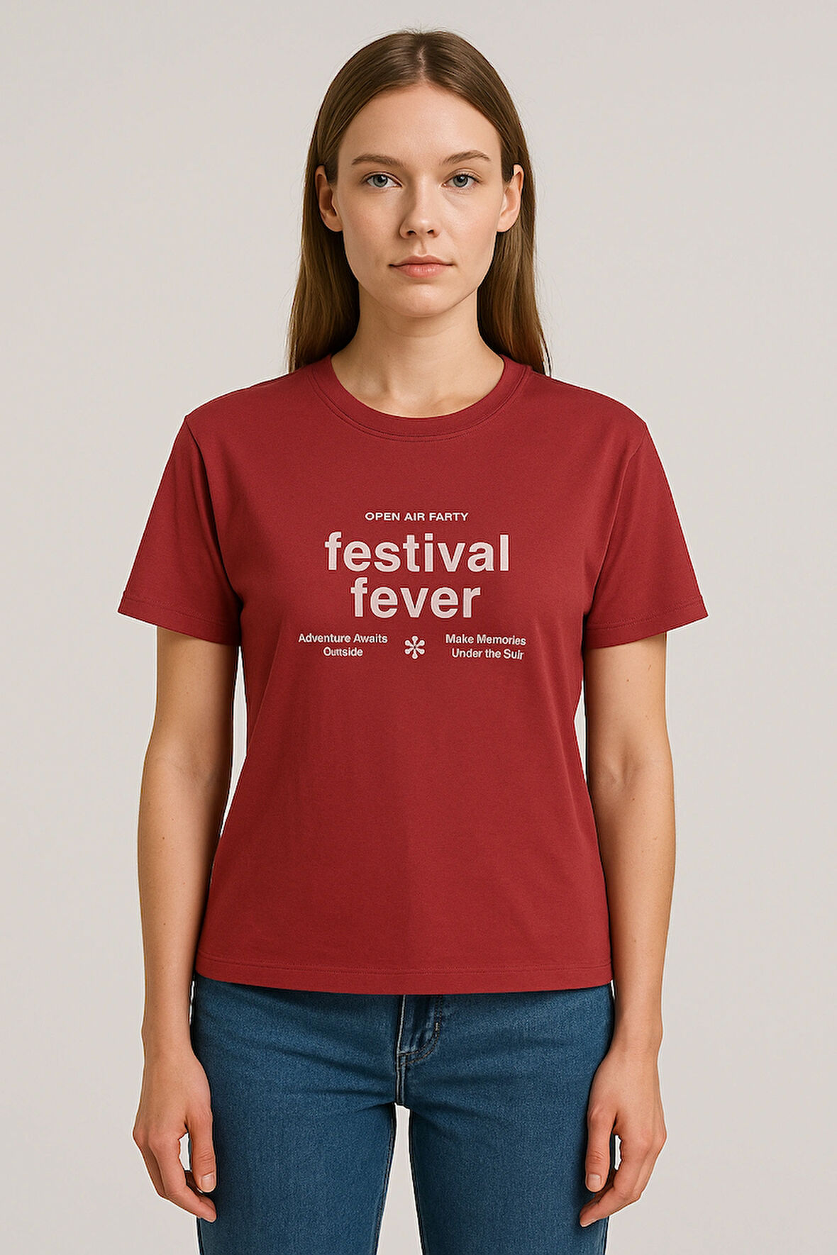 KADIN Baskılı 1. Kalite Tişört