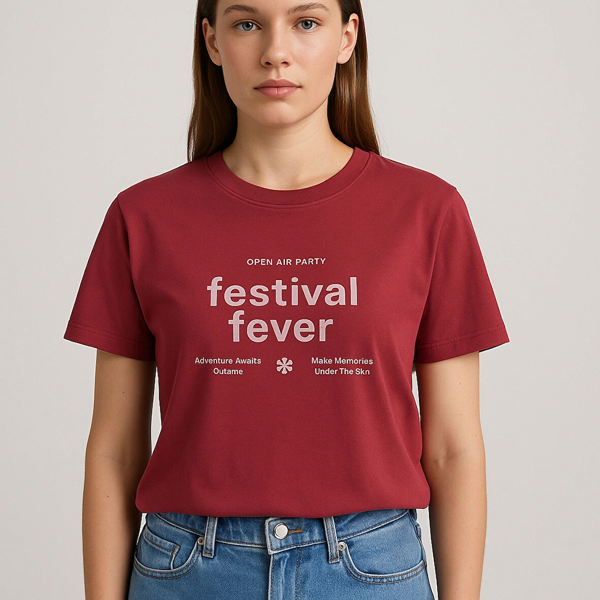 KADIN Baskılı 1. Kalite Tişört