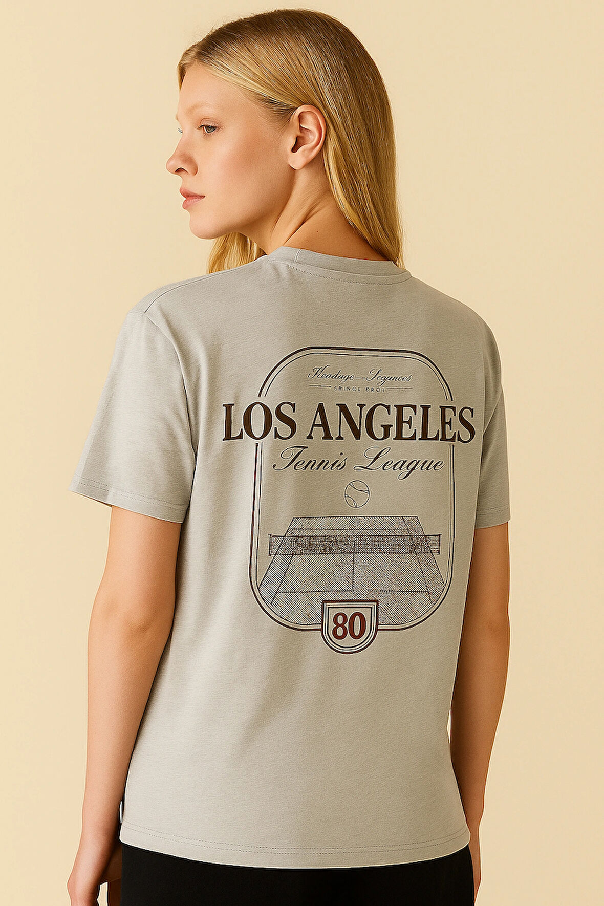 KADIN Kabartma Baskı İşlemeli 1. Kalite Tişört