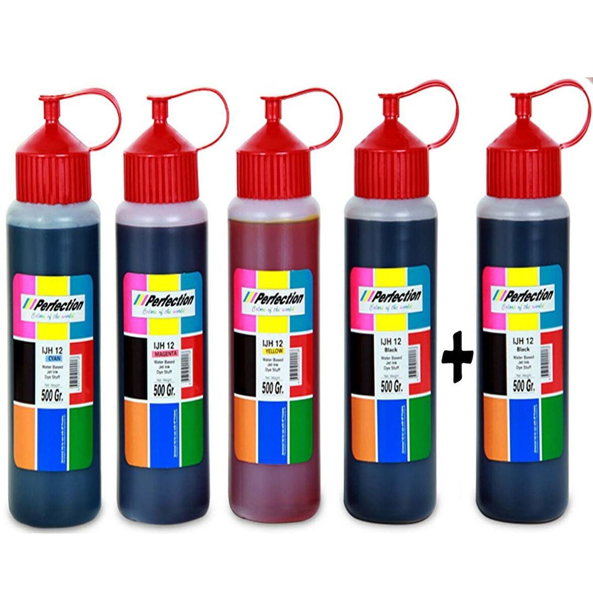 PERFECTİON Canon Uyumlu TS7650i TS7750i PG585 - CL586 Kartuş Mürekkep Dolum Seti 5X500 gr.