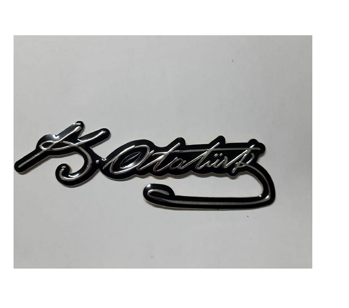 K. Atatürk İmza Plastik Yapışkanlı 13 X 5 Cm