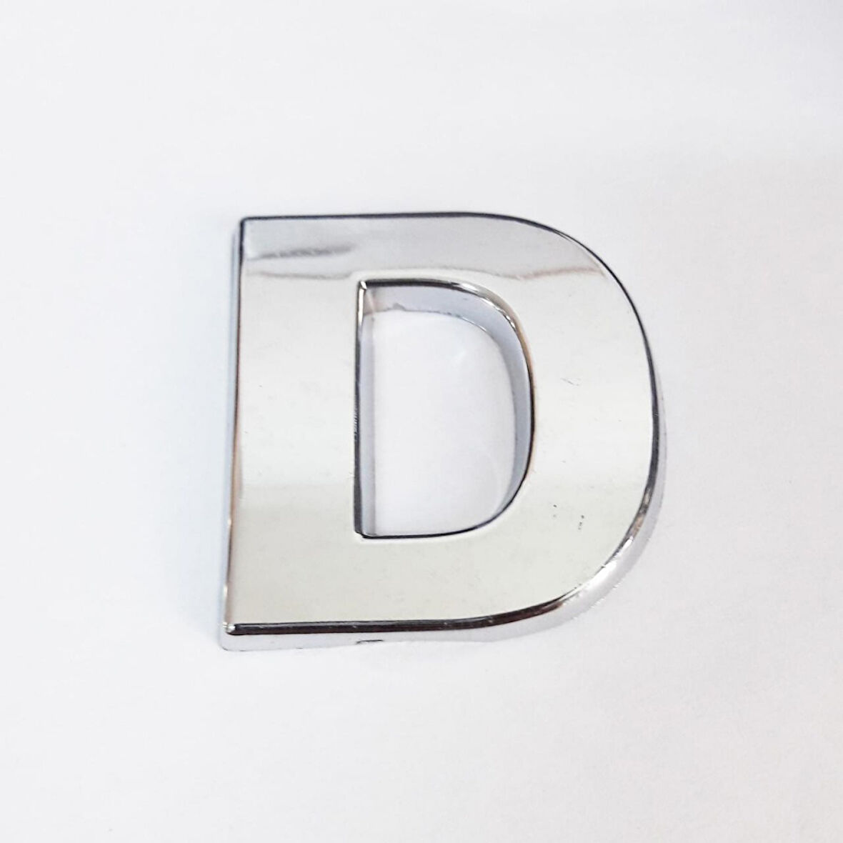 D Harfi Villa Tipi Krom Yapışkanlı 9 Cm Harf