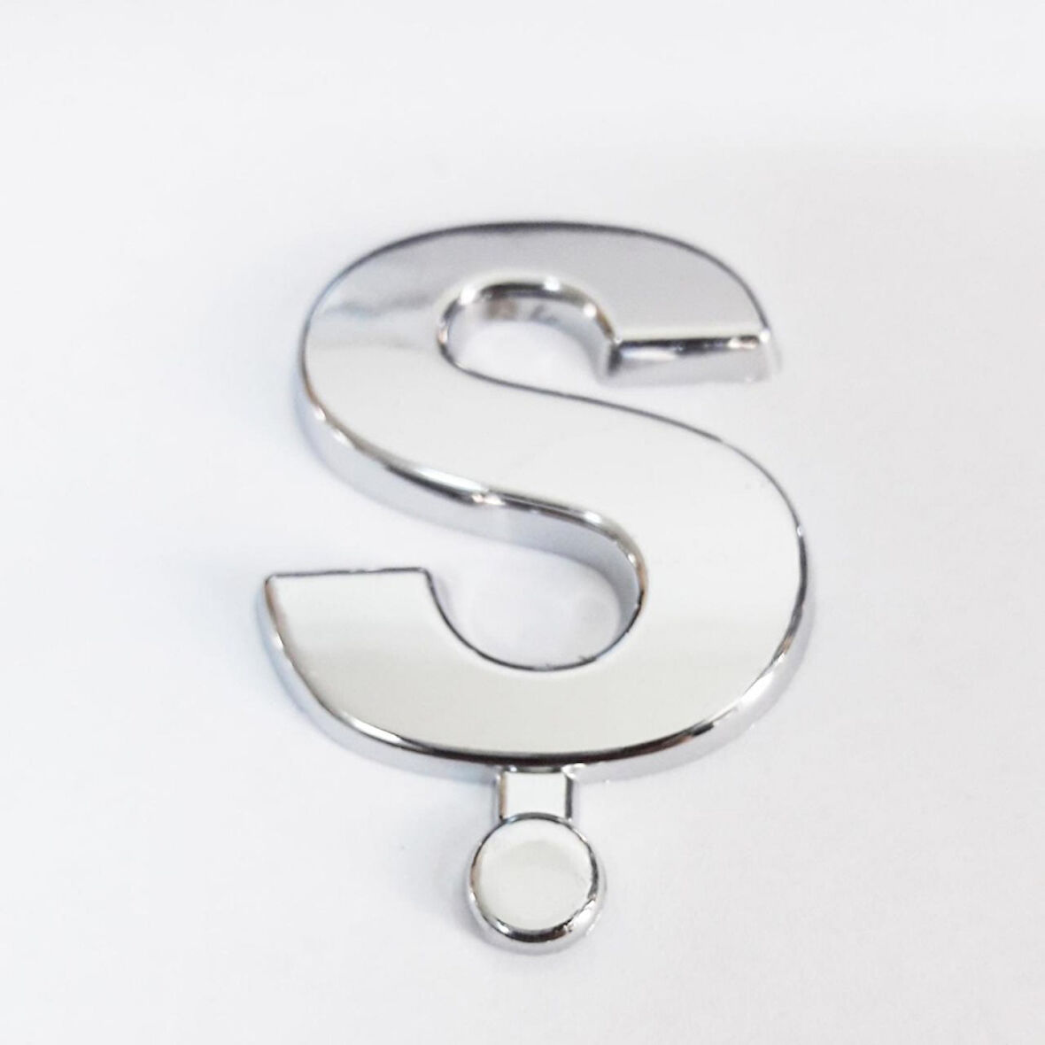 Ş Harfi Villa Tipi Krom Yapışkanlı 9 Cm Harf